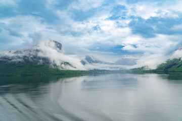 Beautiful landscape of the romsdals  fjord