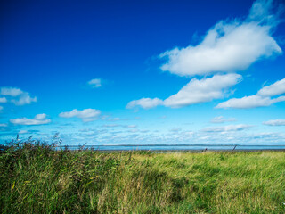 Obraz premium Sky over East Frisia with clouds