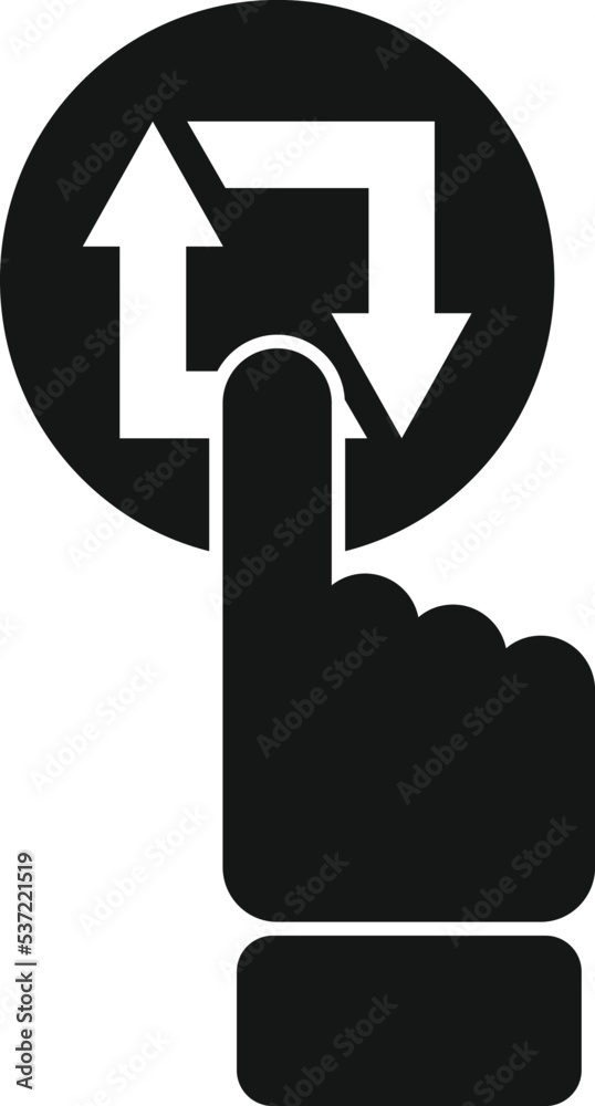 Poster button repost icon simple vector. repost chart. document data
