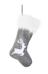 Grey Christmas stocking - 537222355