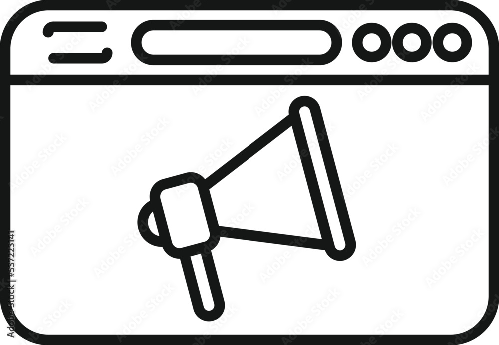 Poster web repost icon outline vector. document data. mark diagram