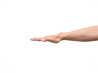 Fototapeta premium Arm and hand of man isolated