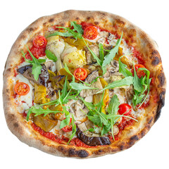 Pizza v&eacute;g&eacute;tarienne png