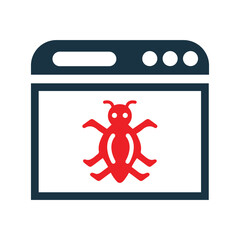 Software, Virus, Burg icon. Editable vector graphics.
