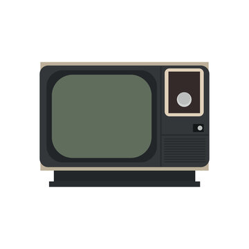 Old TV set, illustration, vector