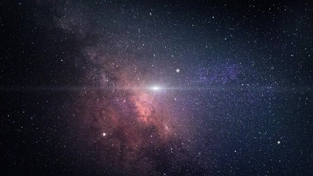 Cosmic Space Flight And Flickering Stars.