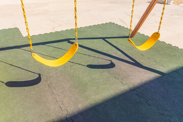 swing in the park without people