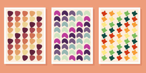 Abstract boho shape set
