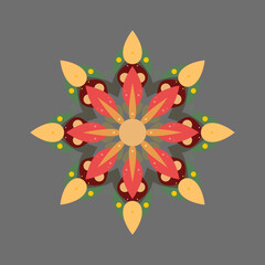 abstract floral background mandala