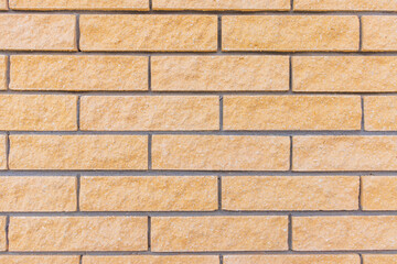 Yellow brick wall pattern background photo texture