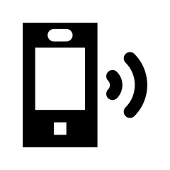Mobile Ringing Flat Vector Icon