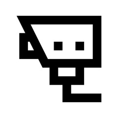 Security Camera Flat Vector Icon