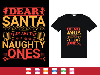 The Christmas T shirt Design