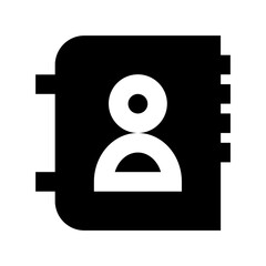 Phone book Vector Icon