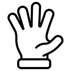 Obraz premium hand cartoon line icon