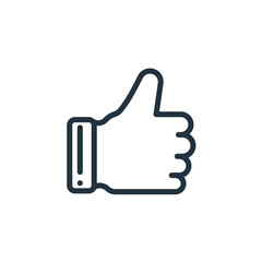 Like icon isolated on a white background.  Like symbol for web and mobile apps.