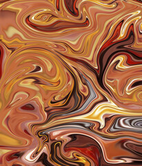 Fantastic red marbling texture. colorful pattern of wave