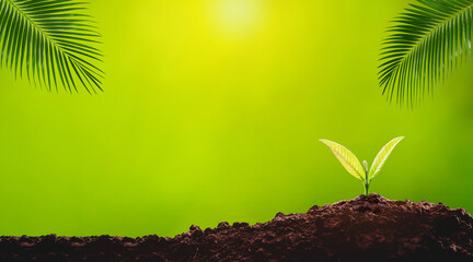 CSR concept and business planting, Sustainability of energy and business