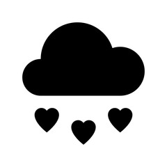 Romantic Weather Flat Vector Icon