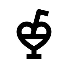 Drink Glass Flat Vector Icon