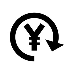 Yen Exchange Flat Vector Icon