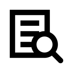 Search Document Flat Vector Icon