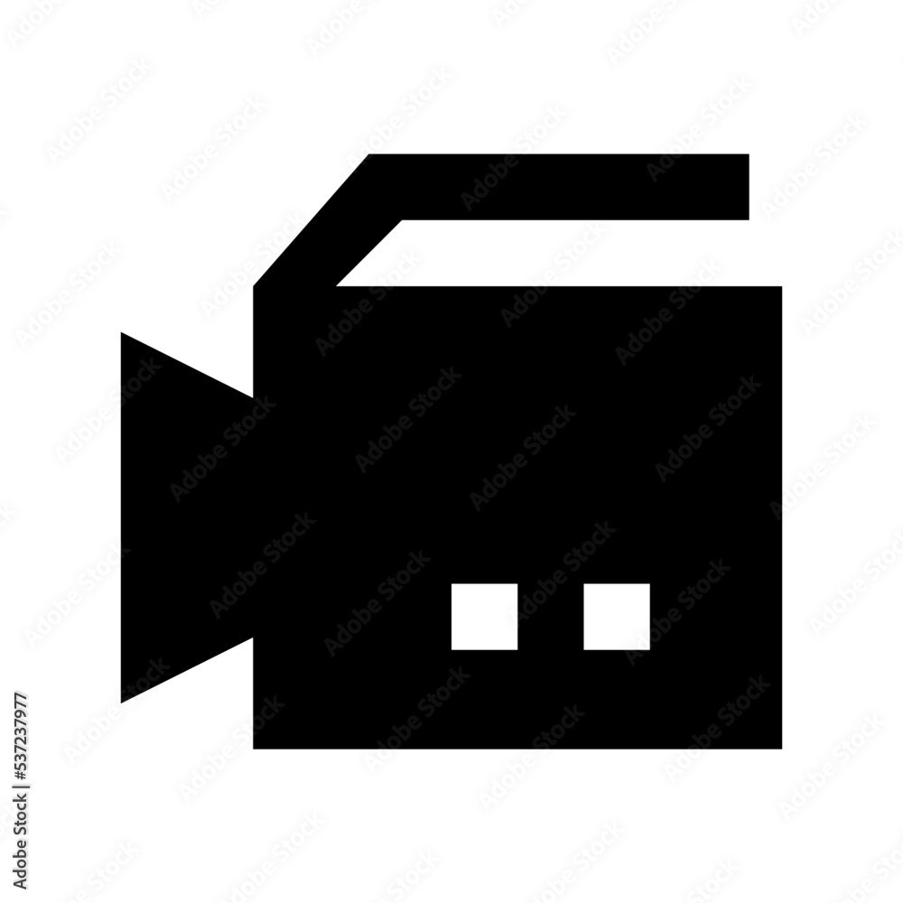 Wall mural Video Camera Flat Vector Icon