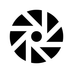 Camera Shutter Flat Vector Icon