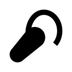 Bluetooth Headset Flat Vector Icon