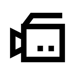 Video Camera Flat Vector Icon