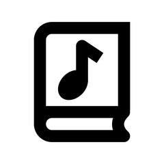 Music Book Flat Vector Icon