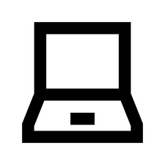 Laptop Flat Vector Icon