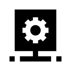 Server Setting Flat Vector Icon