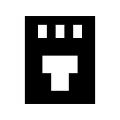 Obraz premium Internet Lan Flat Vector Icon