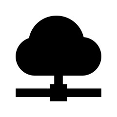 Cloud Network Flat Vector Icon