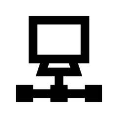 Client Server Flat Vector Icon