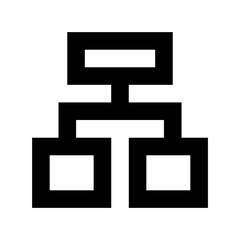 Obraz premium Sitemap Flat Vector Icon