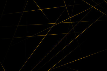 Abstract black with gold lines, triangles background modern design. Vector illustration EPS 10.