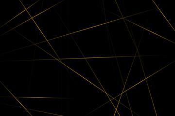 Abstract black with gold lines, triangles background modern design. Vector illustration EPS 10.