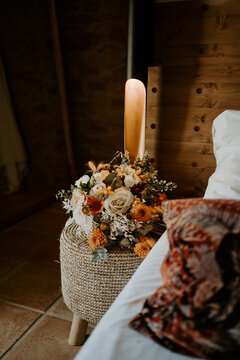 Bride fall flowers wedding bouquet