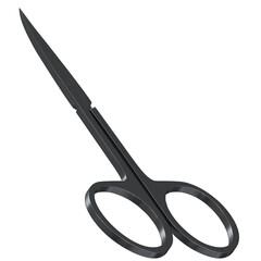 3d rendering illustration of nail scissors