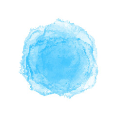 Vector Watercolor blue stain texture.