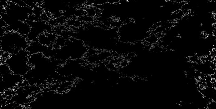 Gr&eacute;sillements blancs dans un fond noir