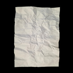 Obraz premium garbage white paper with creased isolate.