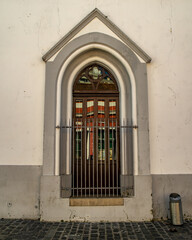 Fototapeta na wymiar church window in the church