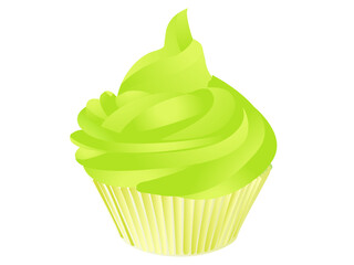 cupcake isolated on white