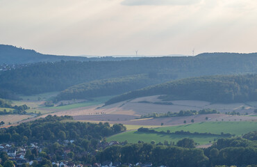 Landscape at sunset in Germany