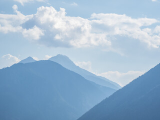 landscape of city Meran in South Tyrol, Italy