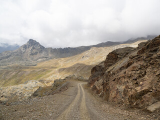 mountains in Kurzras in South Tyrol