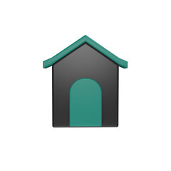 3d icon interface home